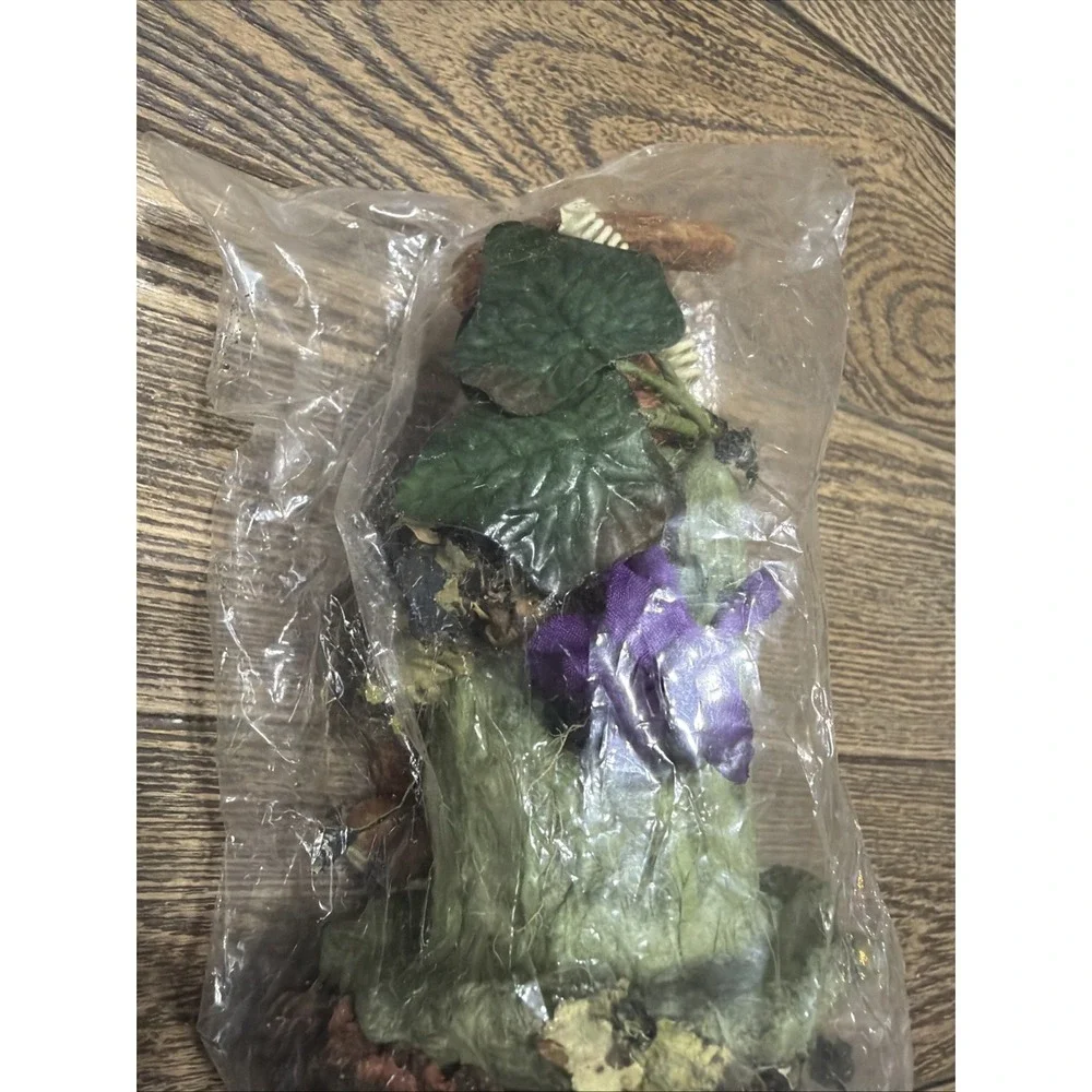 2 VTG Handcrafted Fairy/Bird House Craft Piece Made In Thailand Dead Stock New
